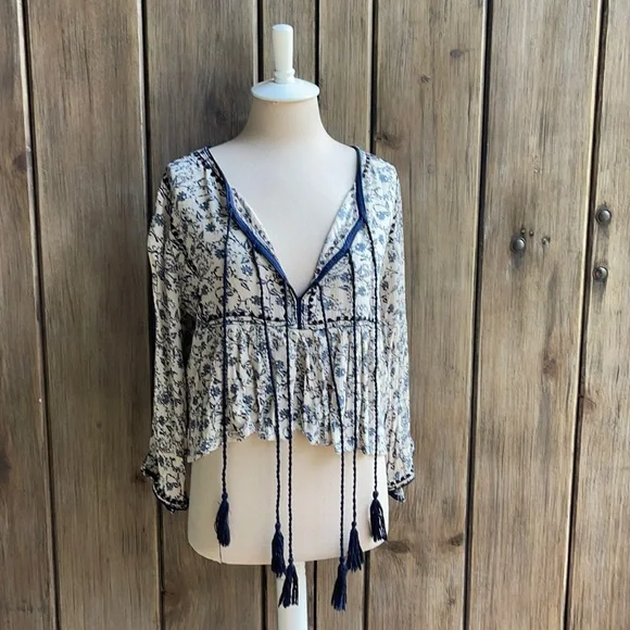 Zara • Premium Denim Collection Crop Top - Picture 1 of 10